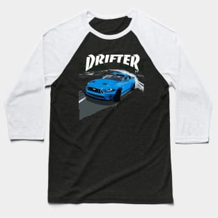 Drifter - Drift Mustang Grabber Blue RTR Baseball T-Shirt